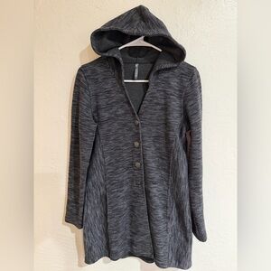 Kuhl Women's Charcoal Hooded Wool Blend Cardigan Jacket size S